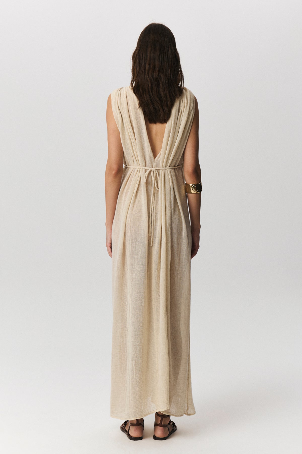 Brezza Keten Plaj Elbisesi