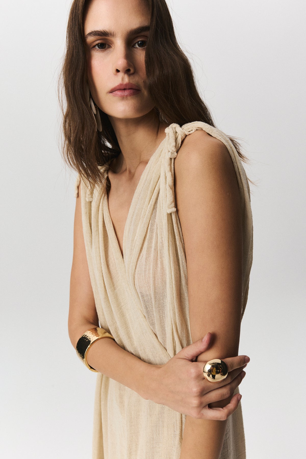 Brezza Keten Plaj Elbisesi