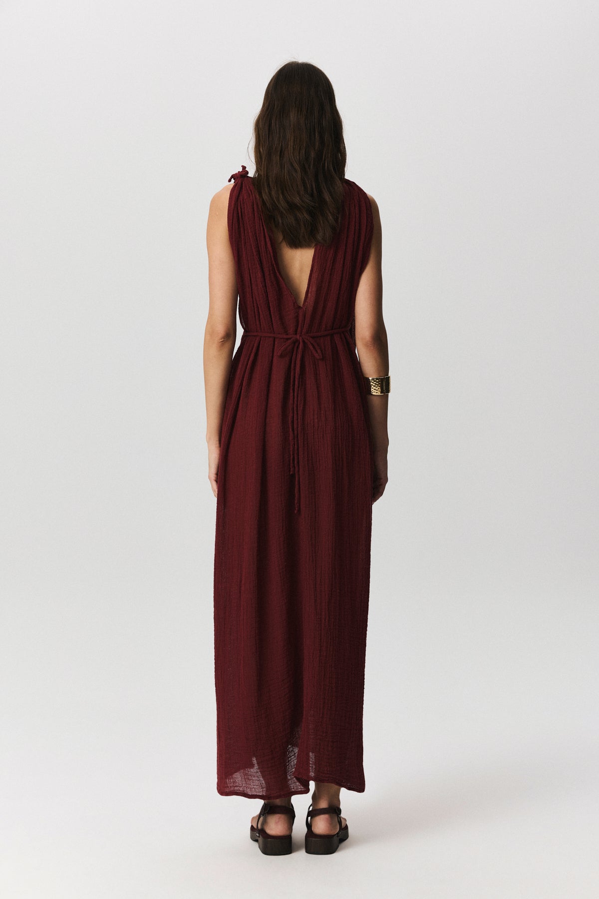 Brezza Keten Plaj Elbisesi