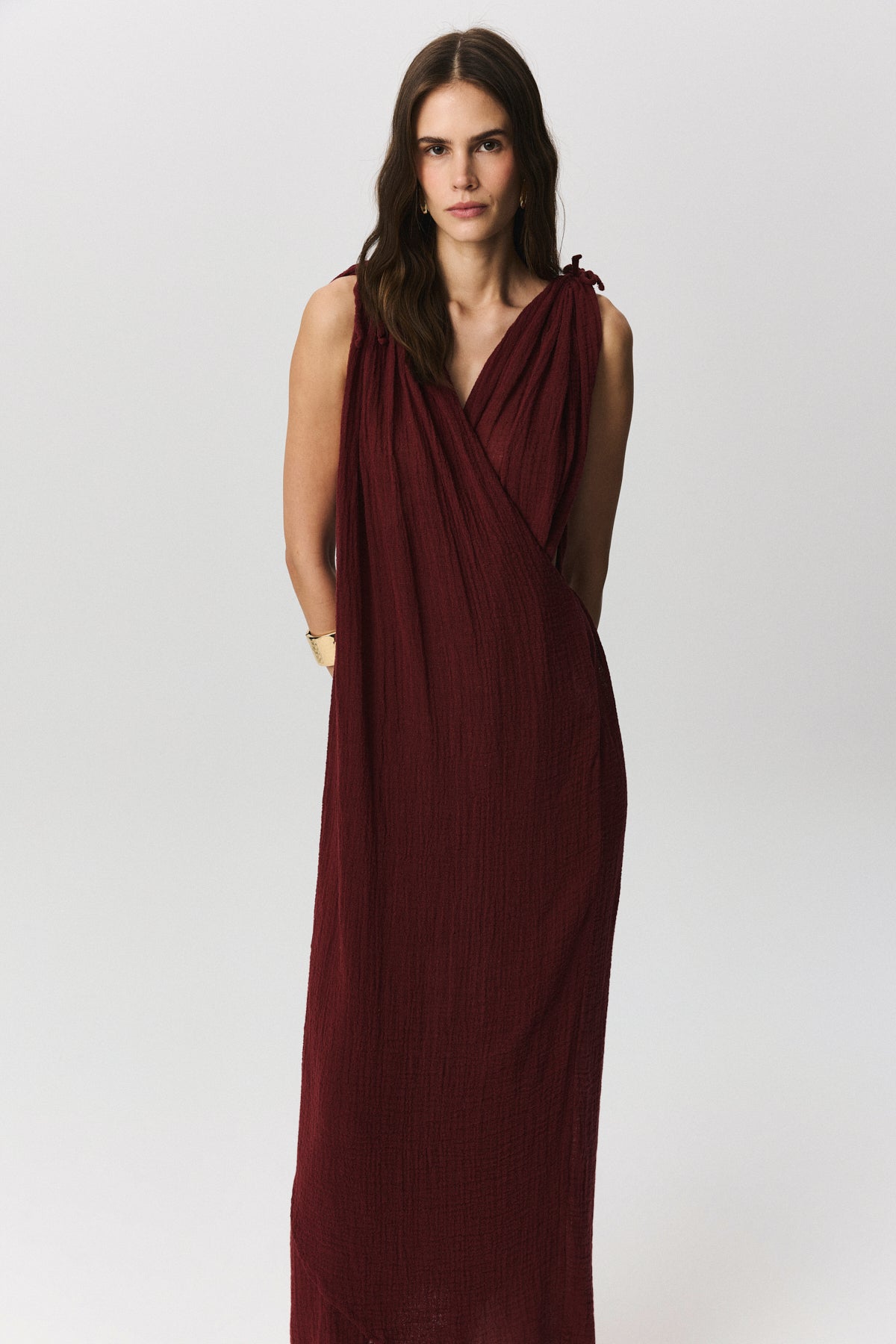 Brezza Keten Plaj Elbisesi