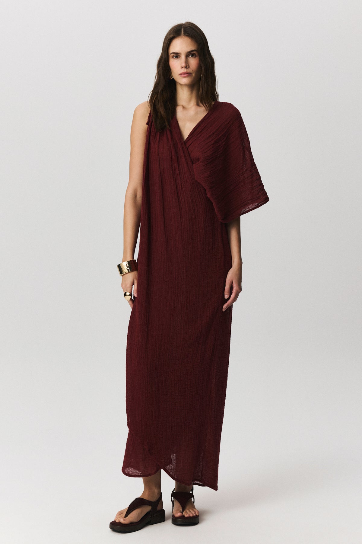 Brezza Keten Plaj Elbisesi