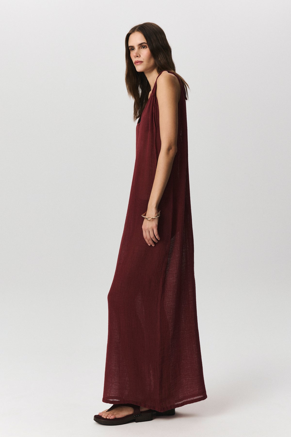 Brezza Keten Plaj Elbisesi